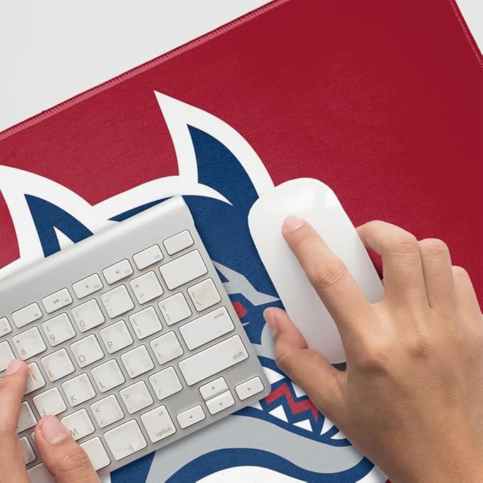 Stony Brook University Primary Logo Large Gaming Mouse Pad Desk Mat with Stitched Edges Non-Slip Base for Gamer Home and Office 31.5 x 15.7