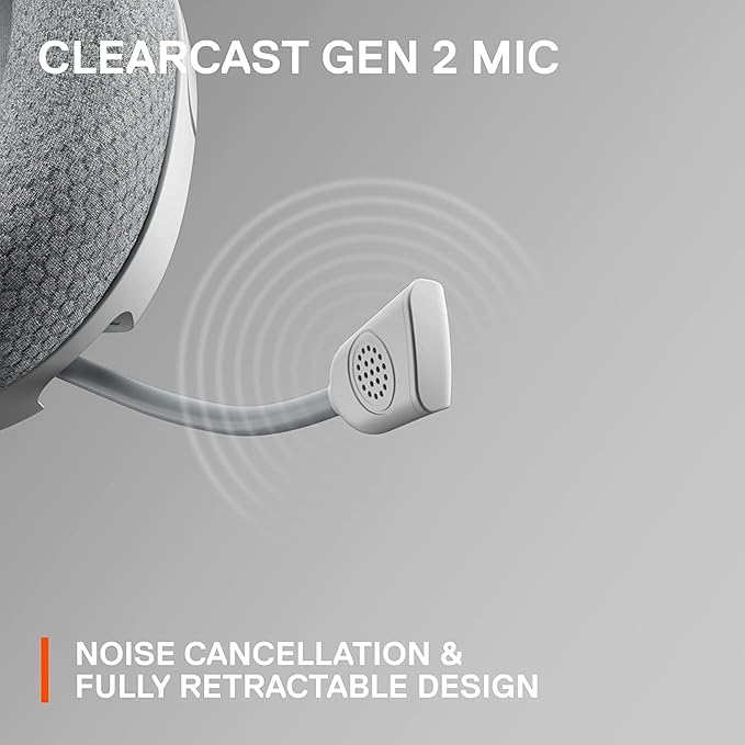 SteelSeries Arctis Nova 1P PS5 Headphones - Gaming Headset - 360° Space Sound - Memory Foam Ear Pads - Noise Cancelling Microphone - Also for PC PS4 Switch Xbox - White