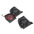 Cooling Fan Laptop Cooler Fan Replacement Compact Aluminum Quiet 4 Pin Power Connector for MS 16Q5 for P65 (CPU and GPU)