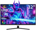 ZZA 32 Monitor | 4K UHD 3840x2160 IPS Panel 60Hz Adaptive Sync 100% sRGB Back Breathing LightBlue Light Filter VESA Mountable 75x75mm