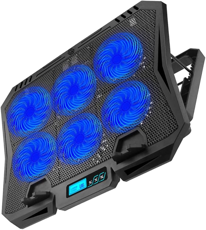 Laptop Stand Cooling Fan Laptop Cooler Holder for Ergonomic Use Office Sturdy Design to Reduce Neck Strain and Comfort