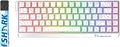 GK GAMAKAY x NaughShark NS68 Hall Effect Rapid Trigger Wireless Gaming Keyboard Bluetooth/USB-C/2.4GHz 8KHz Polling Rate 0.01mm RTOutemu Peach Crystal Magnetic Switch Keyboard (White-Side Printed)