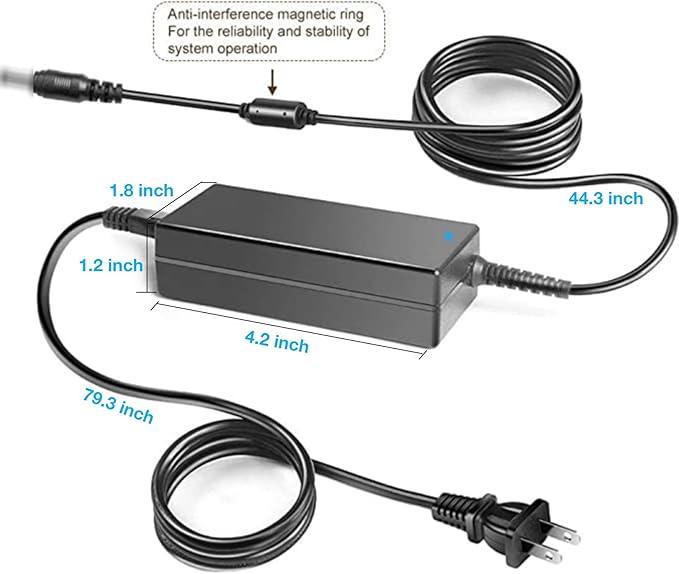 4-Pin DIN AC/DC Adapter for FD Fantom Drives MDU1000 MDU1500 MDU2000 G-Force MegaDisk GForce Mega Disk 1TB 1.5TB 2TB External Hard Disk Drive HDD HD 12V 5V