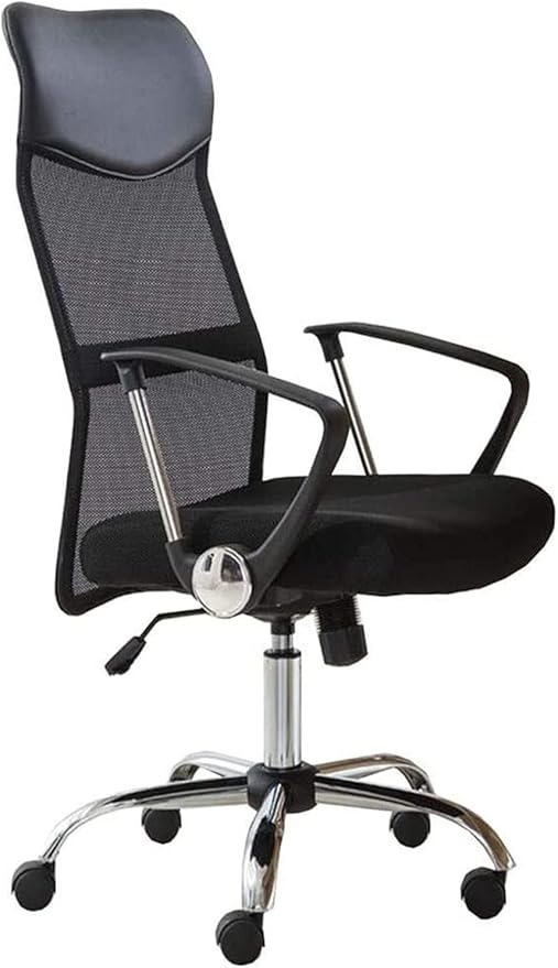 Office Chair High Back Gaming Chair Ergonomic Chair Office Chair 360 Degree Swivel Chair Mesh Lumbar Support Work Chair Game Chair Chair (Color : Black) Needed