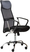 Office Chair High Back Gaming Chair Ergonomic Chair Office Chair 360 Degree Swivel Chair Mesh Lumbar Support Work Chair Game Chair Chair (Color : Black) Needed