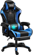 Office Ergonomic Chair Swivel Chair Computer Chair Gaming Chair Boys Home Gaming Chair Lift Reclining Swivel Chair Office Chair Boss Chair (Size:Aluminum Alloy feetColor:Blue)