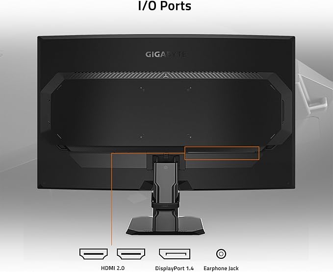 GIGABYTE GS27FC 27 180Hz 1080P Gaming Monitor 1920 x 1080 VA 1500R Display 1ms (MPRT) Response Time HDR Ready FreeSync Premium 1x Display Port 1.4 2X HDMI 2.0 (GS27FC US)