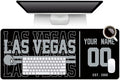 ANTKING Las Vegas Mouse Pad Custom Name and Number Desk Pad for Men Women Youth Gifts