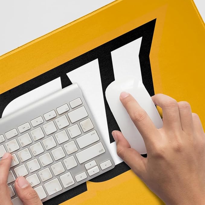 Virginia Commonwealth University Rams Logo Large Gaming Mouse Pad Desk Mat with Stitched Edges Non-Slip Base for Gamer Home and Office 31.5 x 15.7