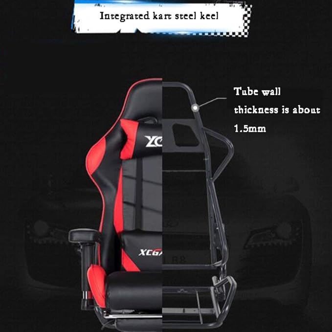 YYDS Chair E-Sports Gaming Chair with Pedal Artificial Leather Executive Ergonomic Swivel Chair with Headrest and Lumbar Pillow Ergonomically (Color : Camouflage Size : Aluminum Alloy feet)