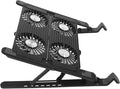 Uonlytech 1Set Adjustable Laptop Cooling Stand with Skid Design USB Interface Ergonomic Angle for All Laptops Ultrabook Gaming Versatile Notebook Cooler Pad for Extended Use