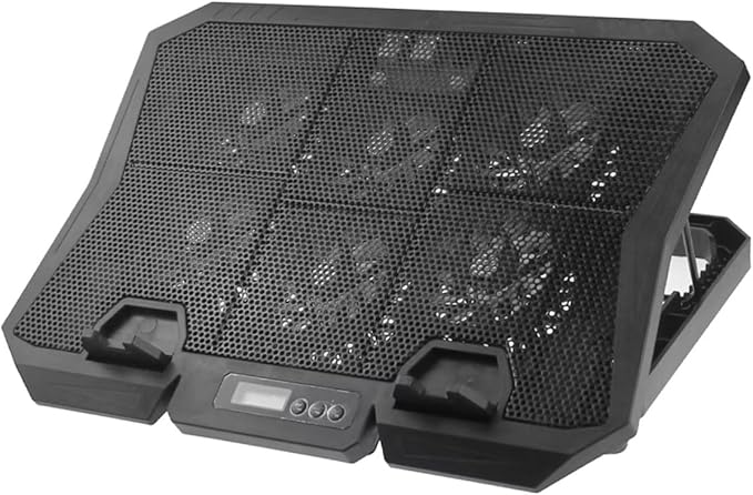 Laptop Cooling Stand 15.6 Inch Quiet Fan Cooler with Adjustable Speed and Blue LED for Laptops PC Cooling Pad Suitable for Home and Office Use