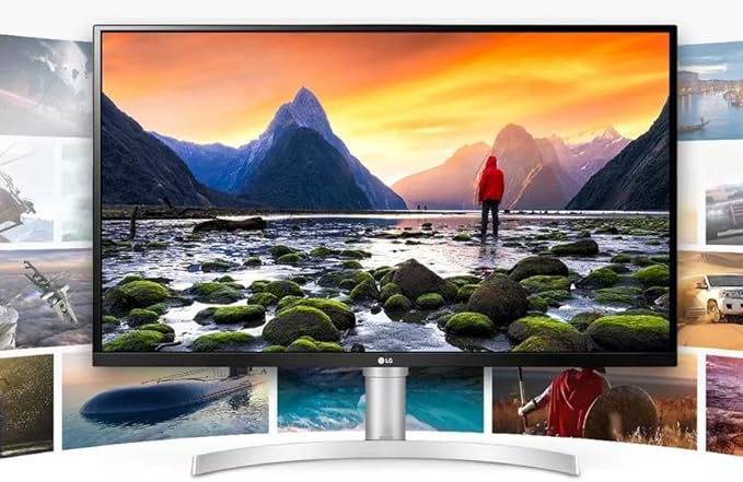 LG 32 4K UHD Monitor 60Hz IPS HDR 10 AMD FreeSync 99% sRGB 100 x 100 mm VESA Tilt/Height Adjustable Stand 1 x DisplayPort 2 x HDMI Black