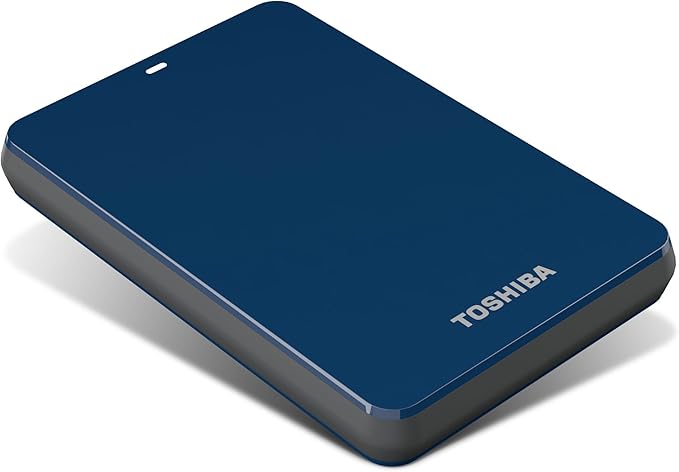 Toshiba Canvio 1.0 TB USB 3.0 Portable Hard Drive - HDTC610XL3B1 (Blue)