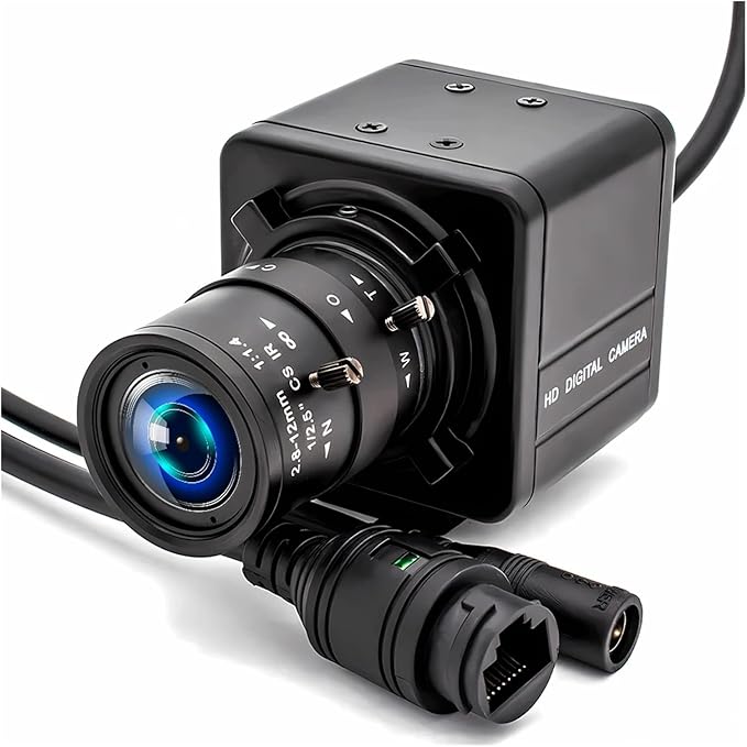 4K CMOS POE Digital Live Stream Camera 3 4 5 8MP HD Security Protection Webcam Industrial 2 100mm Manual Varifocal Lens