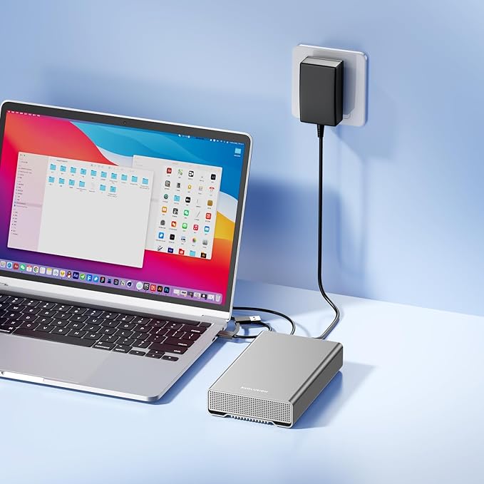 Avolusion PRO-G2 10TB USB 3.2 Gen 2 (10Gbps) External Hard Drive for Windows/MacOS (Silver)
