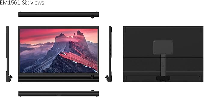 Laptop Screen Extender 15.6inch 1080P Double Attachment Extended Portable Monitor for USB C Extension
