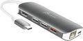 j5create USB-C 9-in-1 Multi Adapter Multi Adapter HDMI/Ethernet/USB 3.1 SD and MicroSD/PD 3.0 | 4K HDMI for MacBook | ChromeBook |USB-C Devices (JCD383)