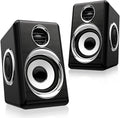 Wired Computer Speakers Bass Reinforcement 4 Diaphragm for Laptop Desktop Phone 8W High Power Loudspeaker