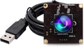 ELP High Speed Wide Angle Global Shutter USB Camera Module for Computer 1080P Mini UVC USB2.0 Webcam Board with 120degree No Distortion Lens AR0234 High Frame 90fps Web PC Camera Board for Laptop