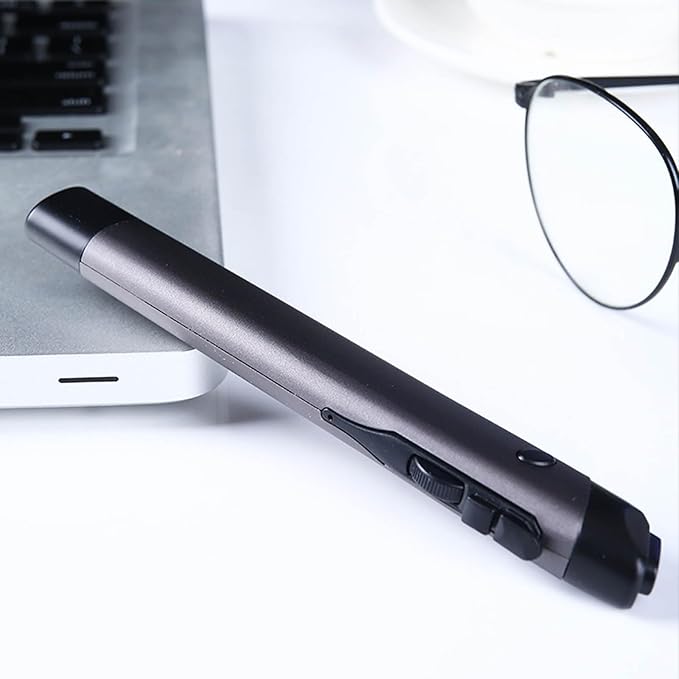 Serounder Bluetooth Optical Pen Mouse - 2.4G 1200 DPI 4 Buttons Ergonomic Mini for Laptops/Pads