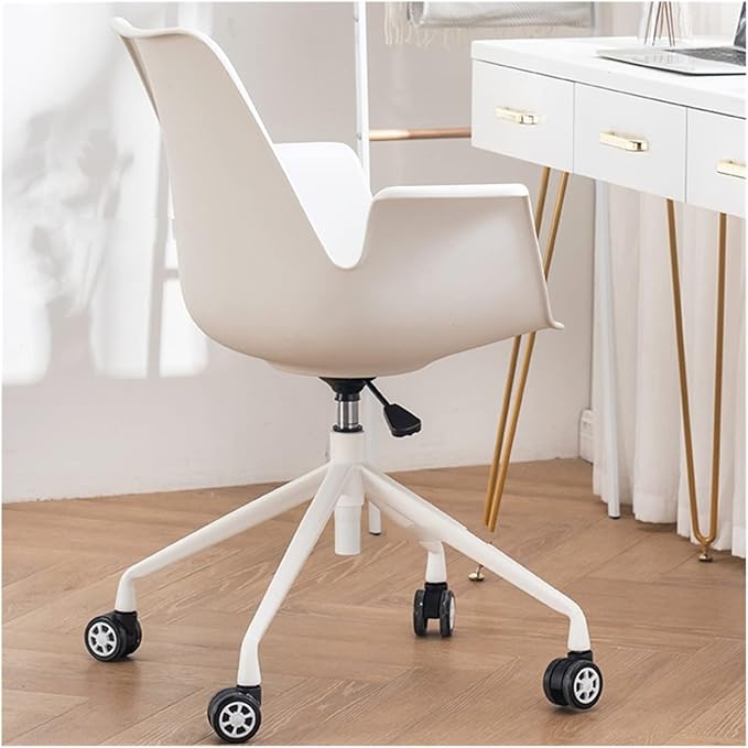 Adjustable Office Computer Chair with Armrest Office Chair Computer Chair Swivel Lifting Household Bedroom Furniture Backrest Office Chairs(Black)