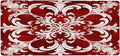 Abstract Red White Flower Large Mouse Pad Gaming Mousepad Desk Mat for Desktop Computer Keyboard Waterproof Mouse Mat Desk Pad with Non-Slip Base for Game School Office Home 35.4 x 15.7