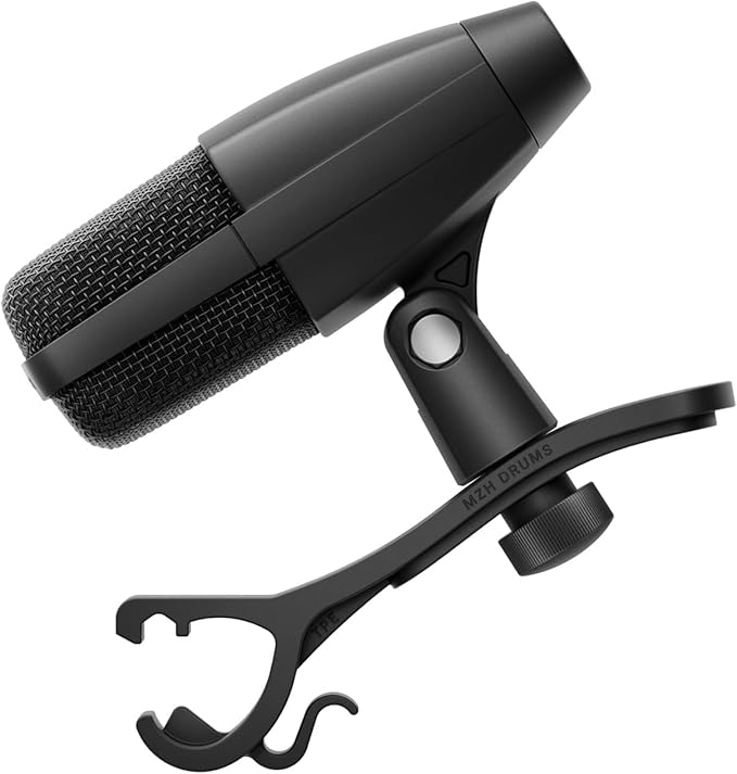 Sennheiser MD 421 KOMPAKT Multipurpose Cardioid Dynamic Microphone with Drum Clamp Bundle with On-Stage Stands MS7920B Bass Drum/Boom Combo Mic Stand XLR- XLR Cable