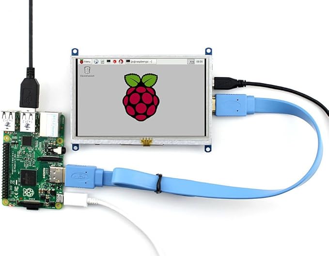 5inch HDMI LCD Monitor for Raspberry pi Resistive Touch Screen Display HDMI Interface with Bi-color Case for Rapsberry pi &amp Banana pi &amp Beaglebone Black supports Windows 10/8.1/8/7 Various Sys