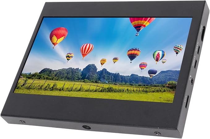 7 Inch Capacitive Touch Screen Display Portable HD Color Screen 1024x600 Resolution with HD Multimedia Interface and Input USB Touch Screen for PC Laptop Gaming DVR