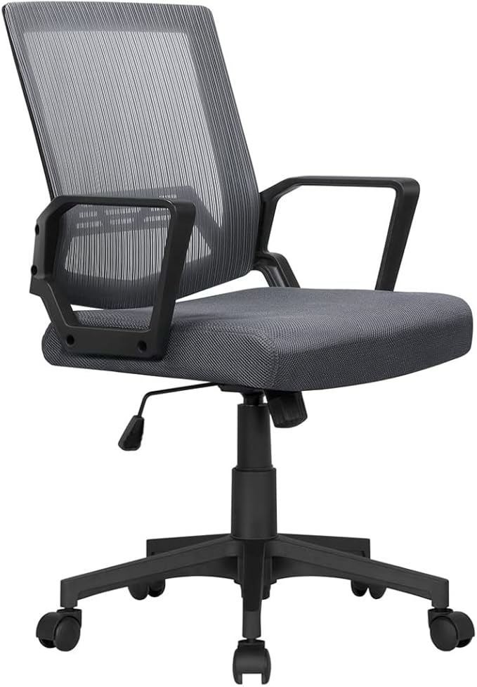 Office Chair Gaming Chair Computer Chair Mid-Back Mesh Adjustable Ergonomic Computer Chair Chair Gaming Furniture Chair Office Ergonomic Chair