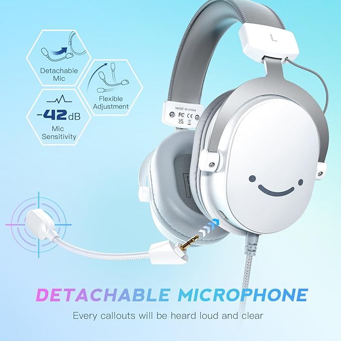 FIFINE USB PC Podcast Microphone Bundle with Gaming Headset XLR/USB Dynamic Mic with Tap-to-Mute 3.5mm Headphones Jack Streaming Over-Ear Wired Headphones for PC PS4/5 Game Console (K688W+H9W)