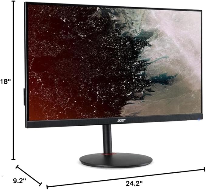 acer Nitro XV272U Vbmiiprx 27 Zero-Frame WQHD 2560 x 1440 Gaming Monitor | AMD FreeSync Premium Agile-Splendor IPS Overclock to 170Hz Up 0.5ms 95% DCI-P3 1 Display Port &amp 2 HDMI 2.0