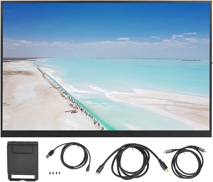 SUNGOOYUE 18 Inch Portable Display High Refresh Rate IPS Screen with Built in Dual Speakers for PC Cell Phone PS3 iOS Tablets (165HZ)