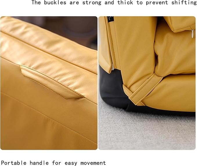ELEFOCUS Folding Lazy Sofa ChairPortable Chaise Lounge Chair SofaFolding Lazy Sofa Chair Lounge Chair 6-Position Floor Chair(GreenLarge)