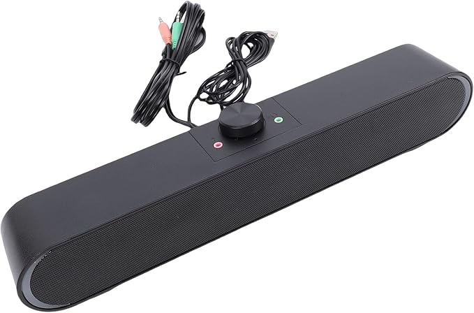 SUNGOOYUE Desktop Speaker PC Soundbar Compact Computer Speaker 3.5mm USB Sound Input with Bass Technology for Laptop Tablet Phone Smart Devices