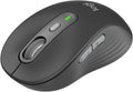 Logitech Signature Plus M750 Wireless Mouse – for Small to Medium Hands SmartWheel Bluetooth Multi Device 24-Month Battery Silent Clicks Customizable Side Buttons Contoured Shape - Graphite