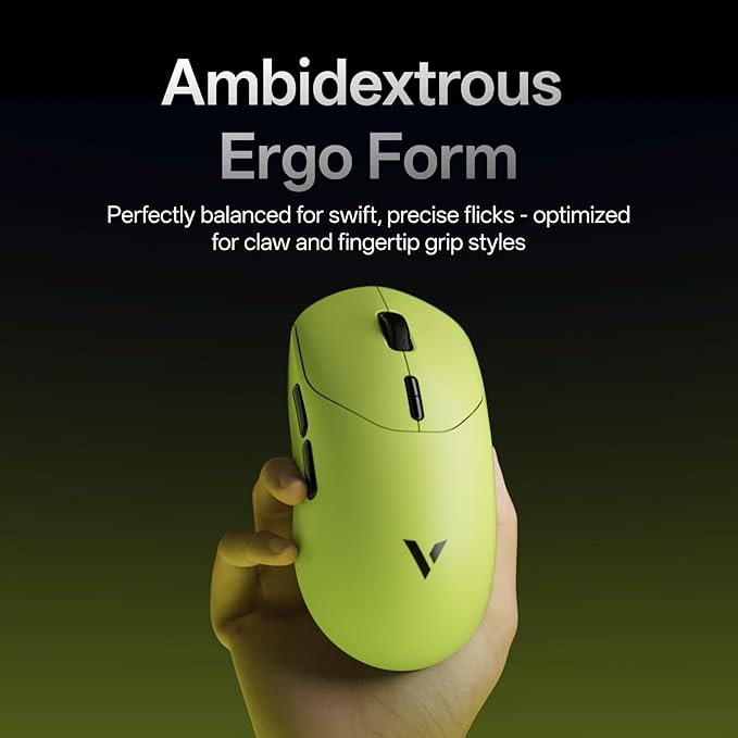 Rapoo VT2 Wireless Gaming Mouse True 8K Wireless Polling Rate 53g Lightweight Up to 750 Hr Battery Nordic nRF54L15 MCU 100-Million Mechanical Switch 10 Programmable Buttons Macro Enabled