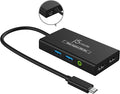 j5create Video Capture Card with PD 60W Pass-Through Charging Built-in Multi-Function hub Suitable for Streaming Live Broadcasting Video Conference Teaching Gaming (JVA01)