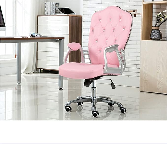 Office Chair Swivel Desk Chair Gaming Office Chairs for Adults Executive Office Chair Leather Executive Desk Chair Modern Mid Back Support Office Chair Executive Chair with Wheels Adjustable Height S