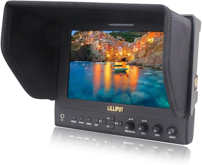 LILLIPUT 7 663/O HDMI Input &amp Output 1280 * 800 IPS Field Monitor for DSLR &amp Full HD Camcorder with LP-E6 Battery and Charger