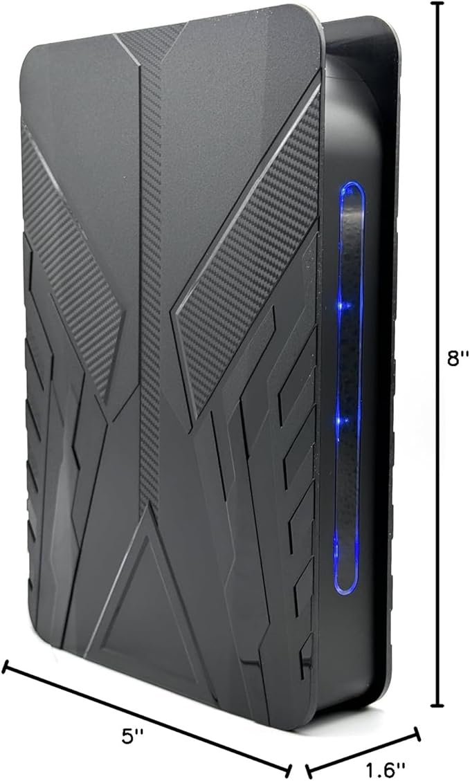 Avolusion PRO-T8 Series 3TB USB 3.0 External Gaming Hard Drive for PS5 Game Console (Black) - 2 Year Warranty (Renewed)