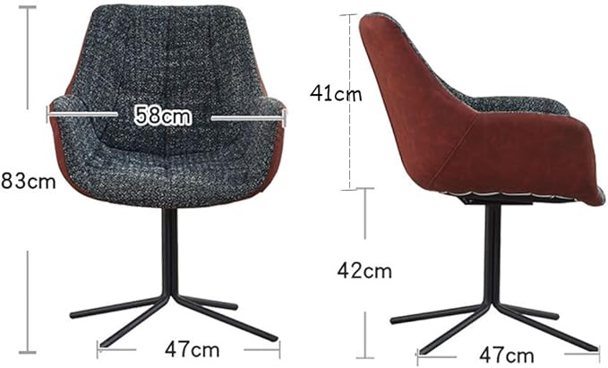 Office Chair Gaming Chair Computer Chair Fabric Leisure Chair Swivel Chair Sofas Lounge Chair Living Room Chair with Metal Base for Bedroom Office and Home GreyDa