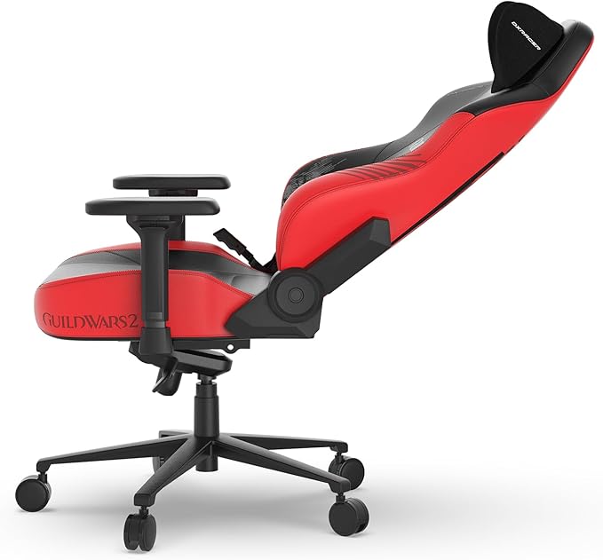DXRacer Craft XL Video Gaming Chair for Adults Ergonomic Office Reclining Computer Chair with Magnetic Head Pillow and Lumbar Support Racing Style Height Adjustable (EPU Leatherette Guild Wars 2)