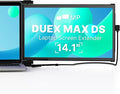 Portable Monitor - [2026 Upgrade] Mobile Pixels Duex Max DS 14.1'' Laptop Screen Extender USB C/HDMI Plug and Play 1080P Monitor for 14''-17 '' Laptops Compatible with Mac/Windows/Android/Switch