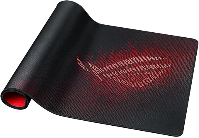 ASUS ROG Sheath Gaming Mouse Pad – 35.4” x 17.3 Extra-Large Surface Pixel-Precise Tracking Anti-Fray Stitched Edges Non-Slip Base - Black/Red