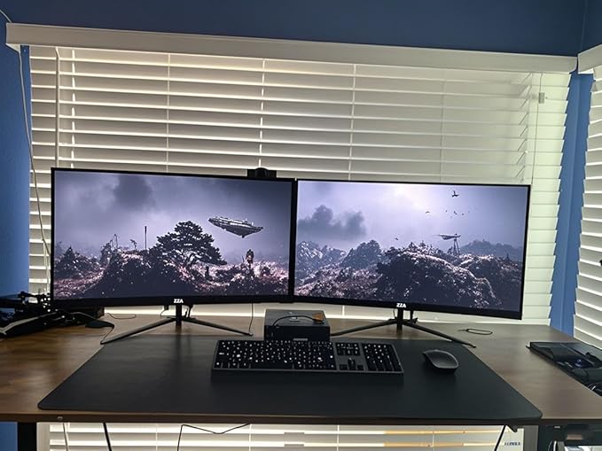 ZZA Curved Monitor 27 inch280Hz PC MonitorFull HD 1080P Computer MonitorEye-Care Display with HDMIDPFramelessFreeSyncWall Mountable for Office and Home