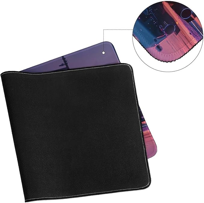 JDM Car Modified BRZ Sunset Large Gaming Mouse Pads Non-Slip Rubber Base Desk Mat Laptop Computer Accessories Supplies Writing Pad for Office Home 40X75cm