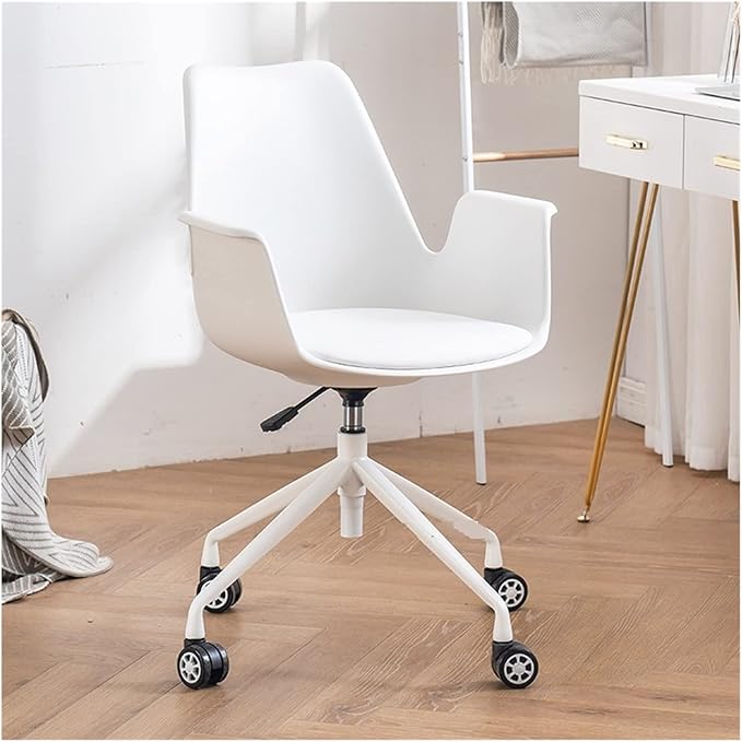 Adjustable Office Computer Chair with Armrest Office Chair Computer Chair Swivel Lifting Household Bedroom Furniture Backrest Office Chairs(Black)