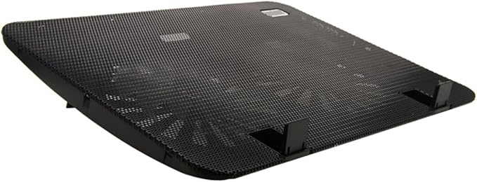 Mikinona Laptop Cooling Pad with USB Powered Fan Ergonomic Notebook Cooler Mat for Laptops Heat Dissipation Energy Saving Portable Cooling Stand